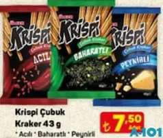 ÜLKER KRİSPİ ÇUBUK KRAKER 43 G
